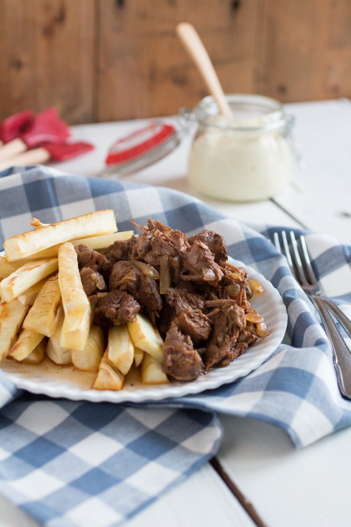 Friet met stoofvlees