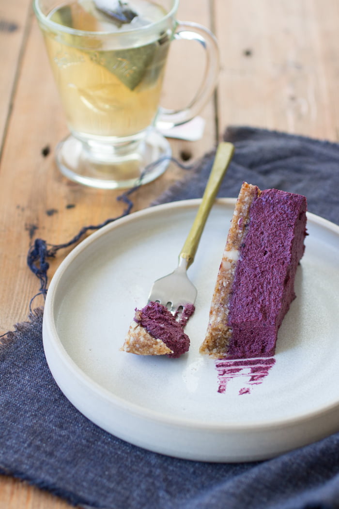 Blueberry Velvet Cheesecake