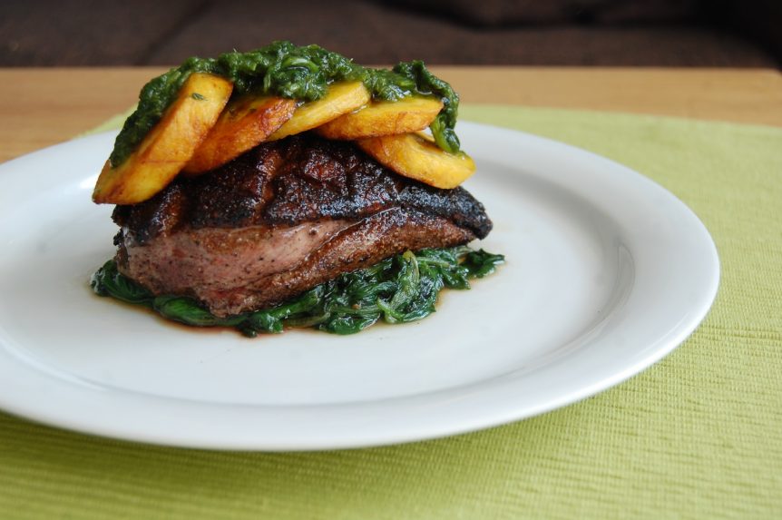 eendenborst recept met bakbanaan