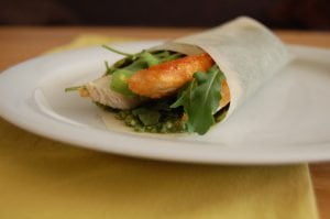 Kip-pesto wrap