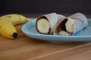 Paleo Wraps met banaan en chocolade