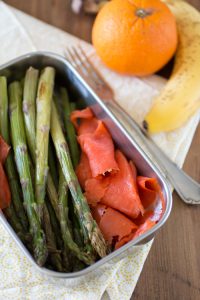 Asperges met gerookte zalm