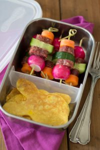 Spiesjes met omelet