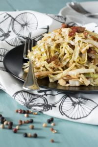 Balsamico spitskool met bacon