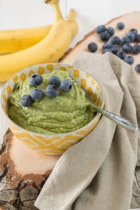 Groene vanillepudding