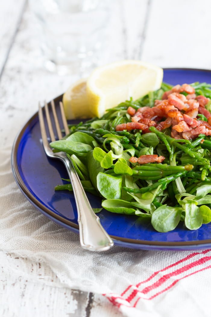 Zeekraalsalade met mosterd