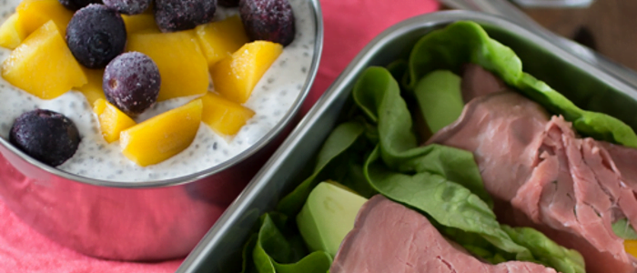 Lunchspecial - rosbiefwraps en chia pudding