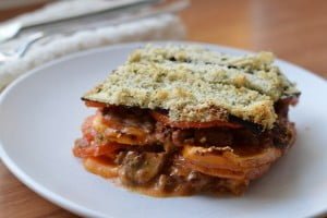 Romige Paleo Lasagne met Kruidenkorst