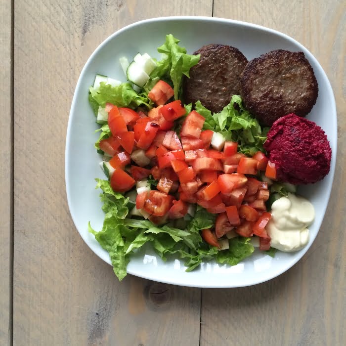 Paleo Leven - Hamburger salade