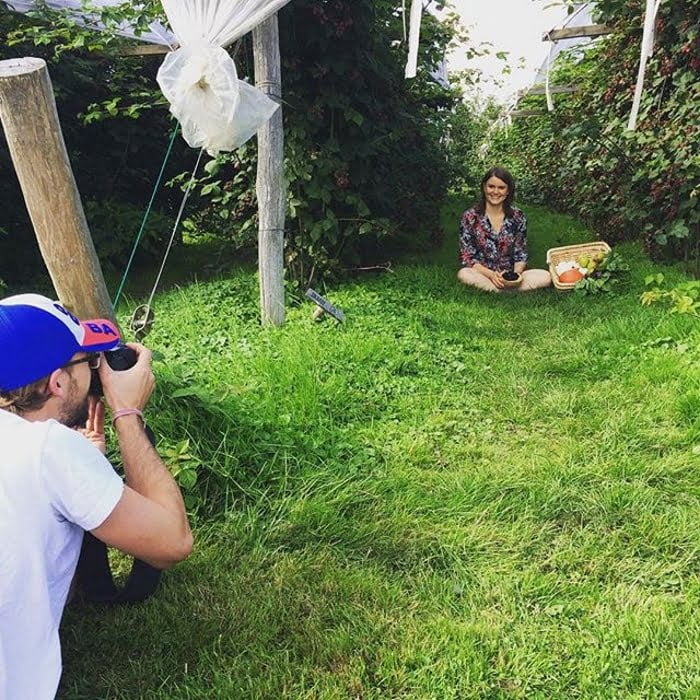 Fotoshoot met bramen