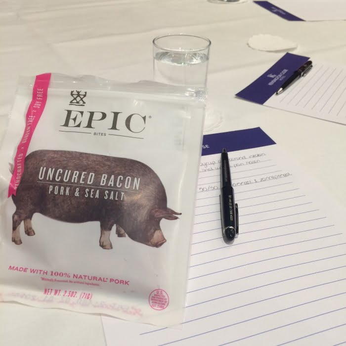 EPIC snacks tijdens een lezing op Health Unplugged