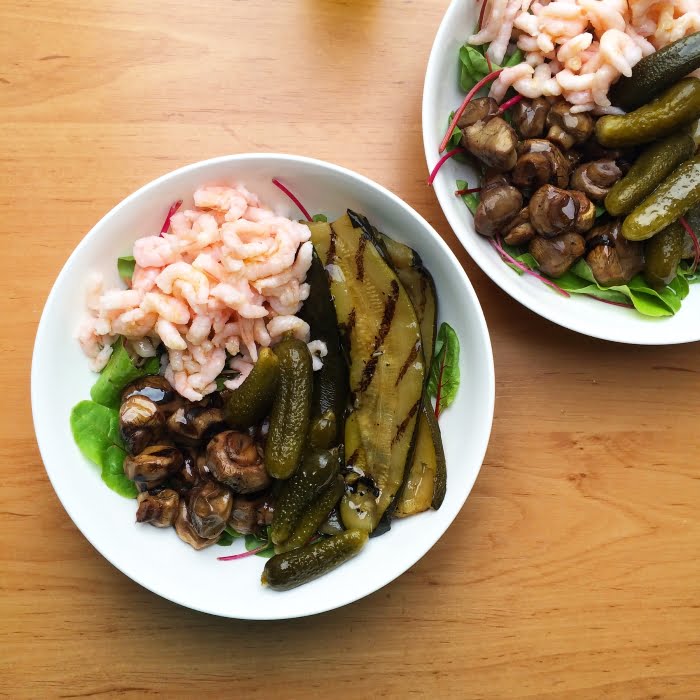 De makkelijkste Paleo salade met garnalen