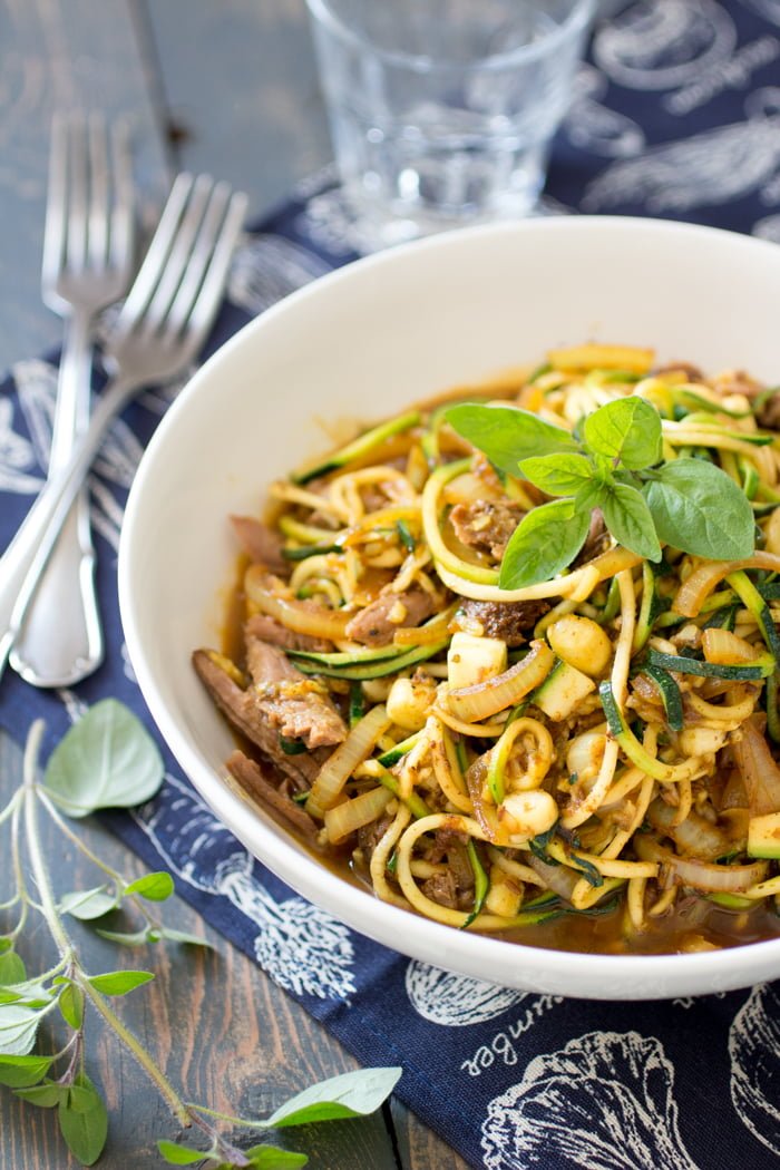 Slowcooker Schapenbout met Courgettenoodles