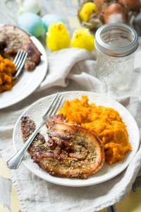 Speklapjes met Wortel-Gemberpuree