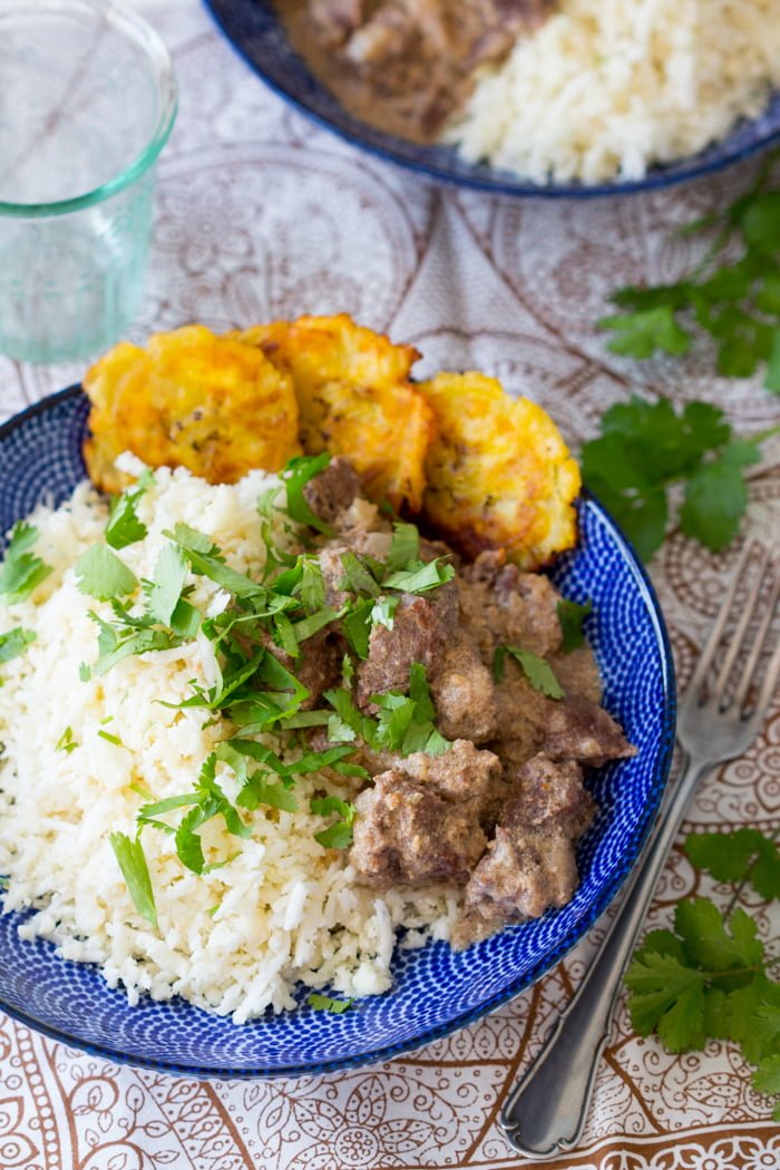 Saté Stoofvlees uit de slowcooker