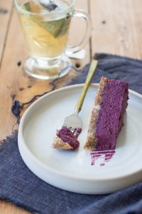 Blueberry Velvet Cheesecake