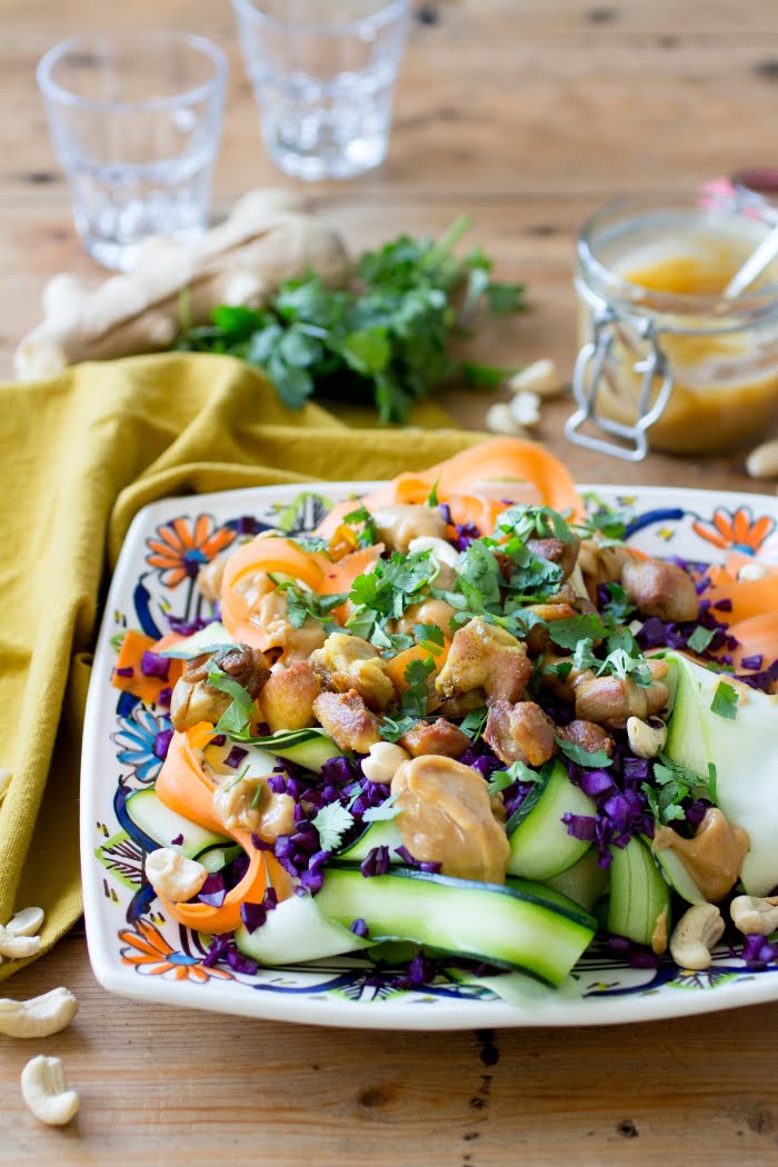 Pad Thai salade met Kip