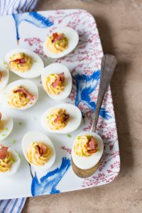 Gevulde eieren met bacon