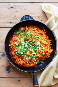 Zoete aardappel pasta zelf maken recept Paleo glutenvrij lactosevrij